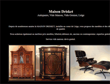 Tablet Screenshot of maison-drisket.be